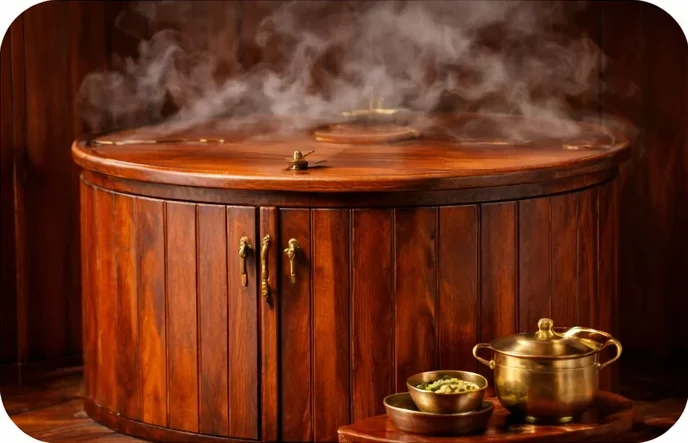 Steam Bath Therapy session